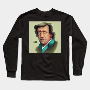 Georg Hegel | Comics Portrait Long Sleeve T-Shirt